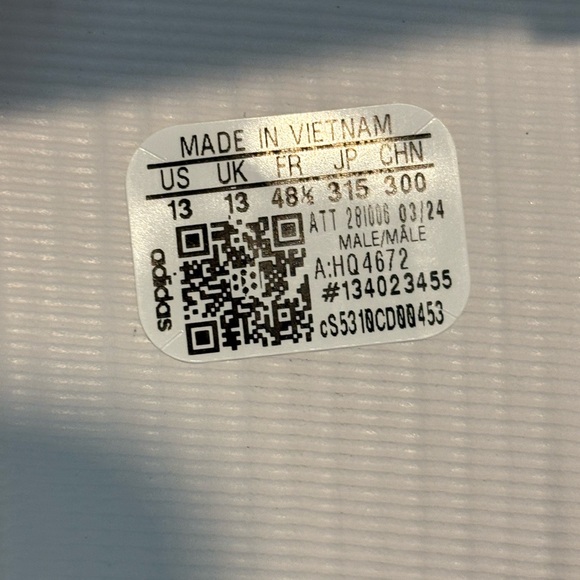 Adidas Mens Size 13 Adilette 22 Mens Casual Slide Crystal White HQ4672 - Picture 8 of 10